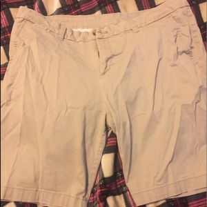 Tan Bermuda Style Shorts